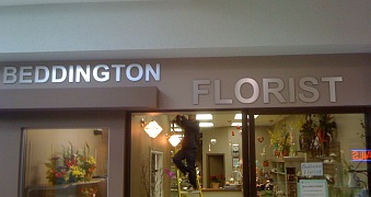 Calgary retail shop store front sign in mall